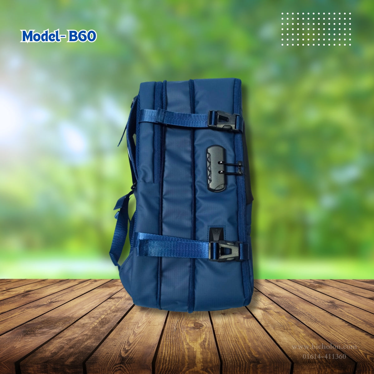 ARCTIC HUNTER BACKPACK Model- 60 ডিজিটাল লক সুবিধা