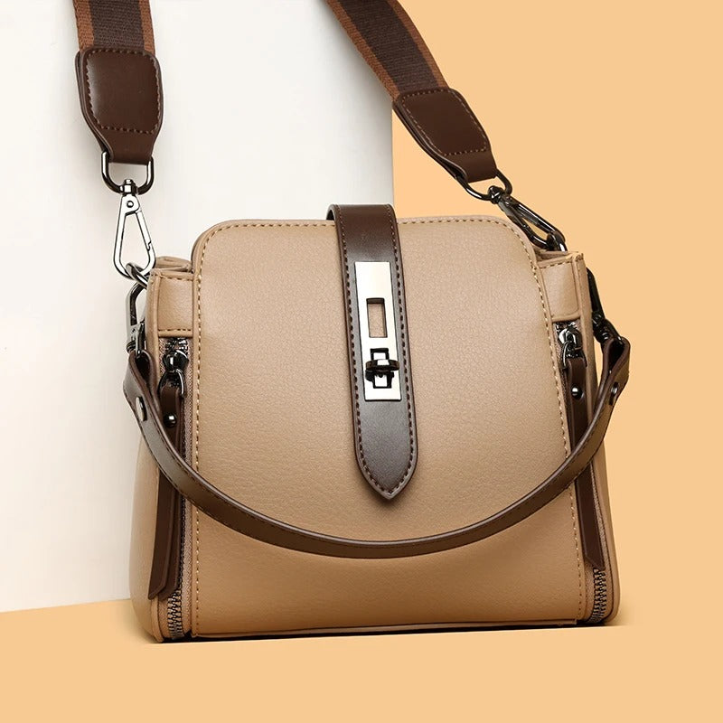 High-quality Messenger Shoulder Bag for Women- (khaki)
