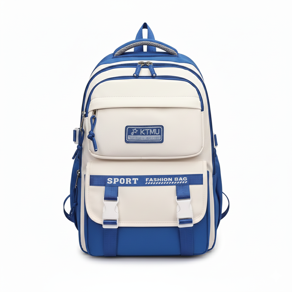 School Bag Design 2 - Blue