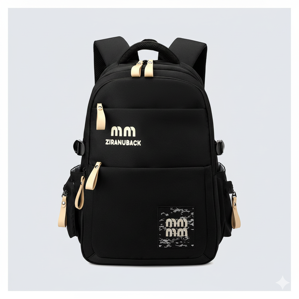 School Bag Design 4 - Black