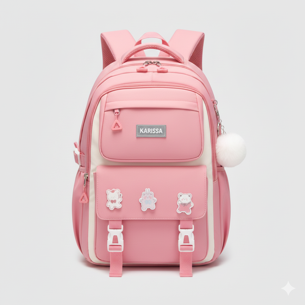 School Bag Design 1 - Pink