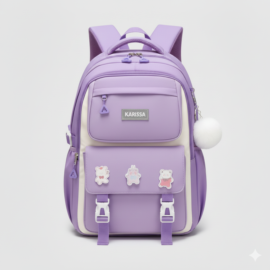 School Bag Design 1 - Purple