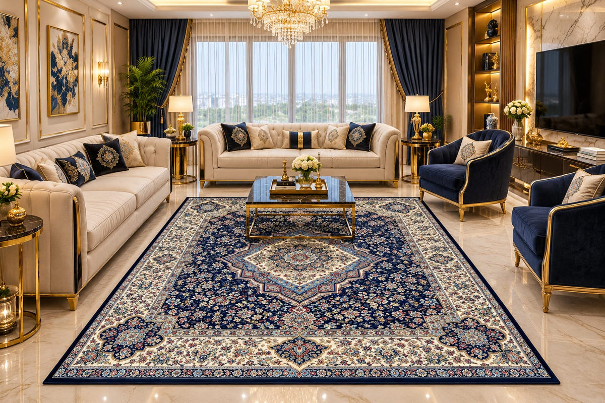 Kashmiri Velvet Rugs: The Pinnacle of Elegance & Comfort - Design 28