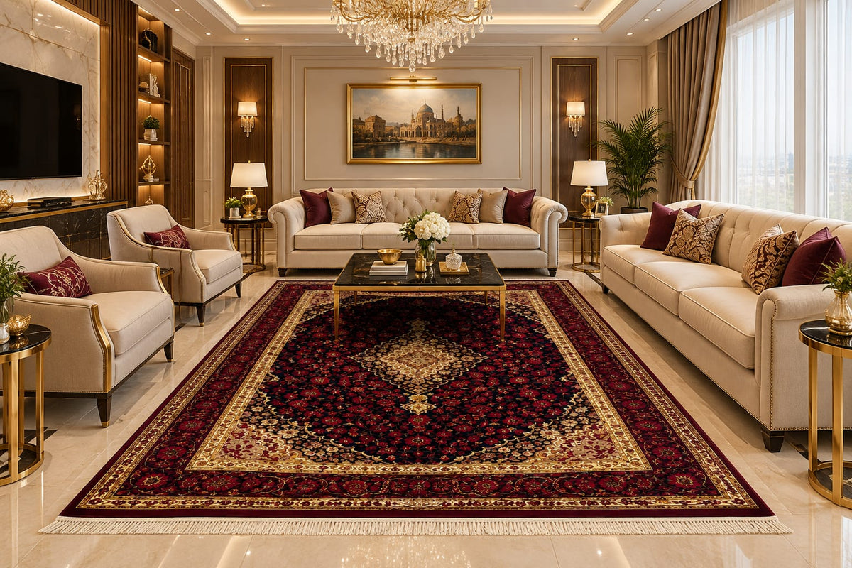 Kashmiri Velvet Rugs: The Pinnacle of Elegance & Comfort - Design 27
