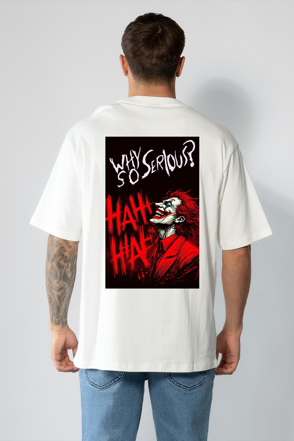 Streetwear Oversized Tees – Why so Serious (White)