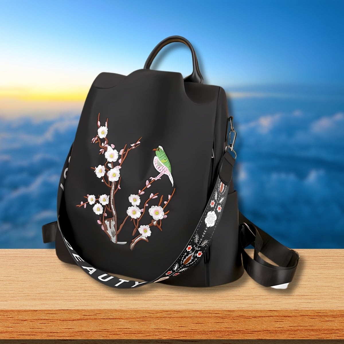 Anti theft designed girls shoulder and backpack