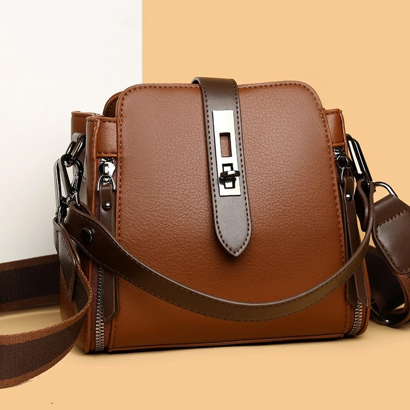 High-quality  Messenger Shoulder Bag for Women-  [Brown]