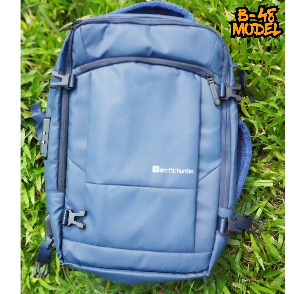 B-48  Model Backpack with Digital Lock [Navy Blue]