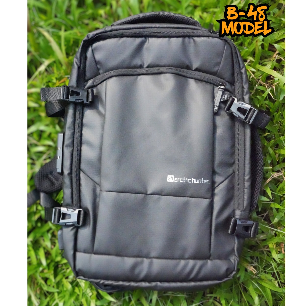 B-48  Model Backpack with Digital Lock [Black]