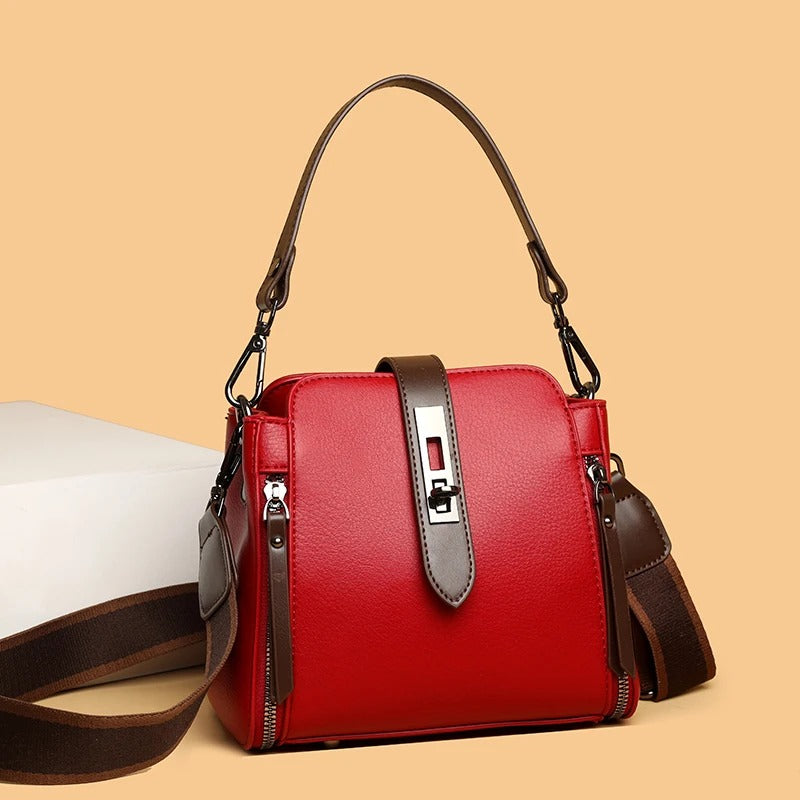 High-quality  Messenger Shoulder Bag for Women-  [Red]