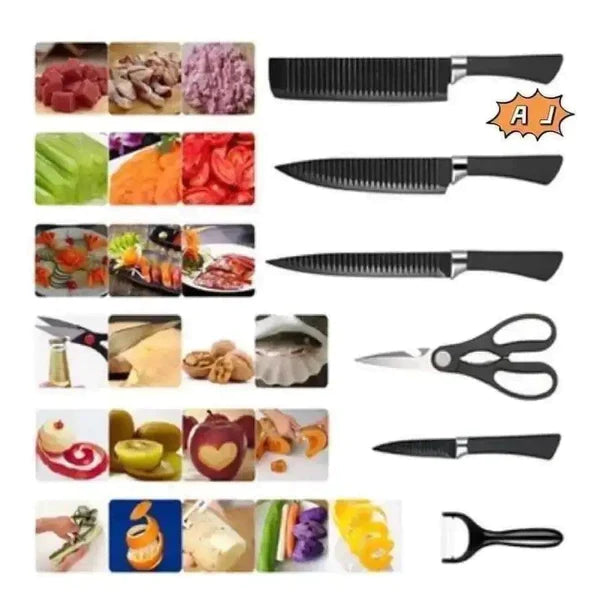 6 Pcs Knife Set