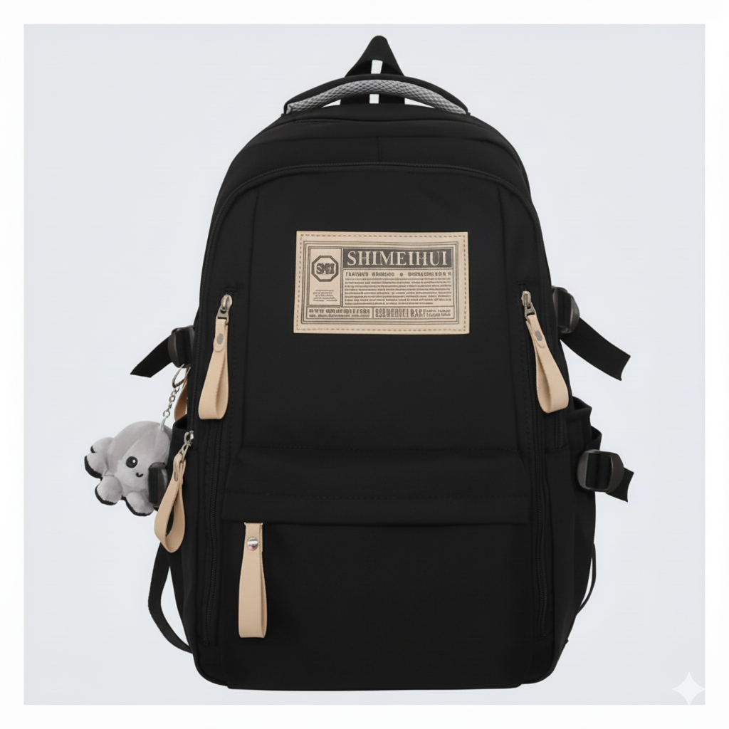 School Bag Design 3 - Black