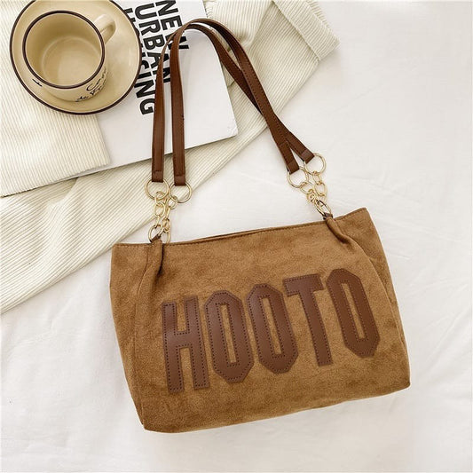 Hooto Design Chain Belt Denim Large Capacity Shoulder Tote Bag for Girls