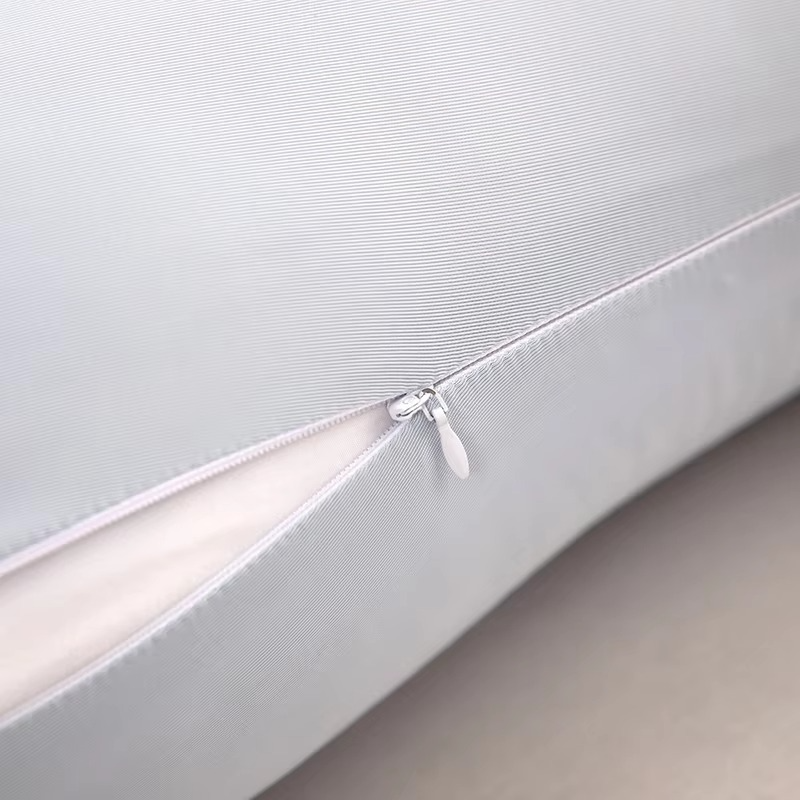 Ergonomic Double Wave Curve Side Sleeper Pillow ((Light Grey)) for Comfortable Sleeping Supportive Pillow