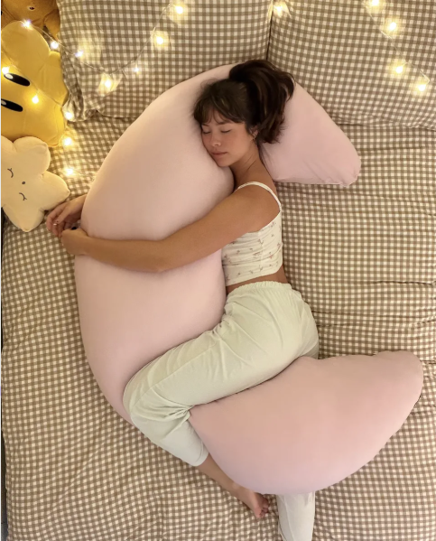 Bicholon Premium Imported 59" Full-Body Body Pillow | TENCEL™ Cover - Baby Pink
