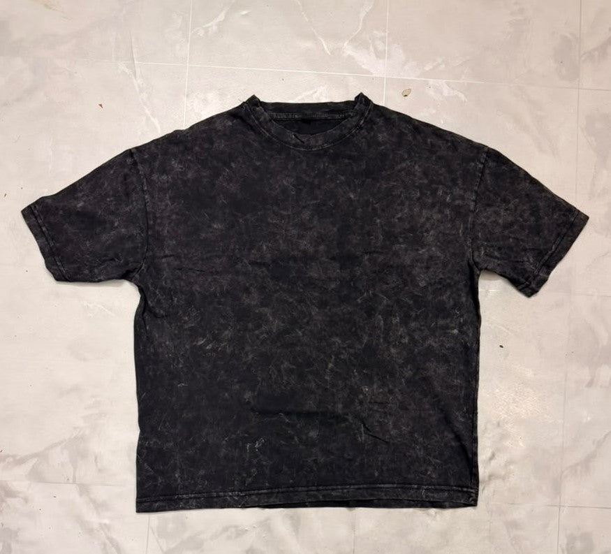 Premium Acid Wash Drop Shoulder T-Shirt – 2 Pcs Combo