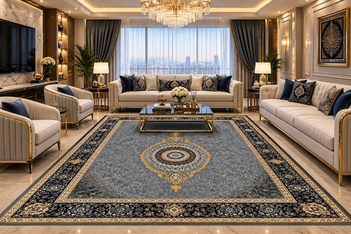Kashmiri Velvet Rugs: The Pinnacle of Elegance & Comfort - Design 30