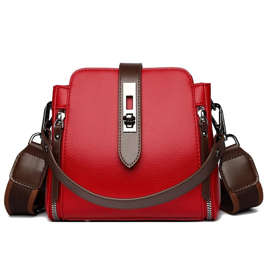 High-quality  Messenger Shoulder Bag for Women-  [Red]