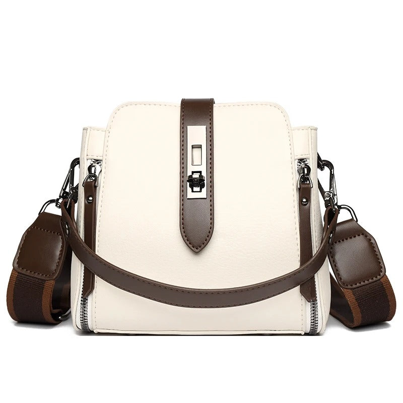 High-quality  Messenger Shoulder Bag for Women-  [White]