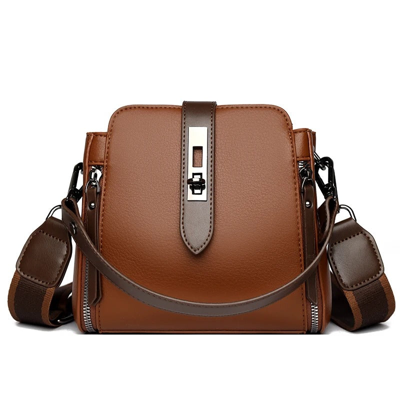High-quality  Messenger Shoulder Bag for Women-  [Brown]