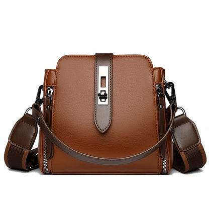 High-quality  Messenger Shoulder Bag for Women-  [Brown]