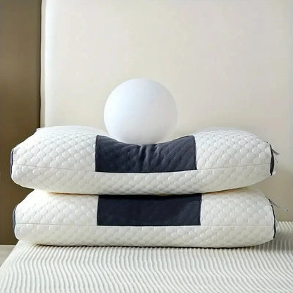 🌟 Ultimate Sleep System: Premium Ergonomic Pillow Combo - Cream
