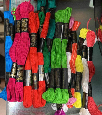 Multicolor DMC Thread for embroidery (10 Pcs)