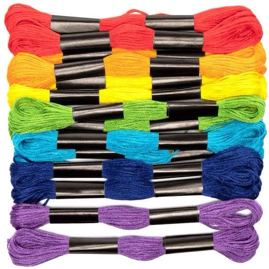 Multicolor DMC Thread for embroidery (10 Pcs)